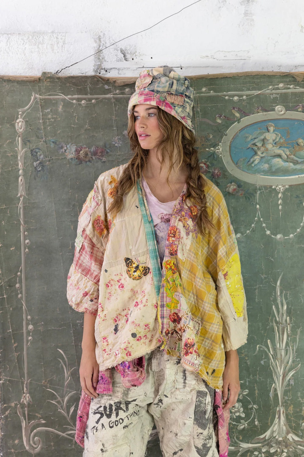 Shop MAGNOLIA PEARL PATCHWORK BEATIX KIMONO JACKET 798 MADRAS APP ...